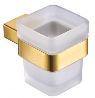 Держатель со стаканом Milacio Ultra MCU.951.GD брашированное золото